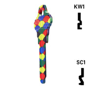 Happy Keys- Balloons Key (Choose Keyway) Residential-Commercial Key Howard Keys