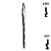 Happy Keys- Balloons Key (Choose Keyway) Residential-Commercial Key Howard Keys