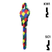 Happy Keys- Balloons Key (Choose Keyway) Residential-Commercial Key Howard Keys