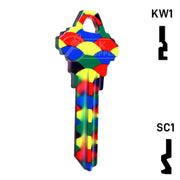 Happy Keys- Balloons Key (Choose Keyway) Residential-Commercial Key Howard Keys