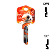 Happy Keys- BB8 Key (Choose Keyway) Residential-Commercial Key Howard Keys