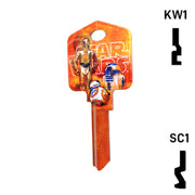 Happy Keys- BB8 Key (Choose Keyway) Residential-Commercial Key Howard Keys