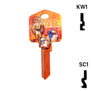 Happy Keys- BB8 Key (Choose Keyway) Residential-Commercial Key Howard Keys