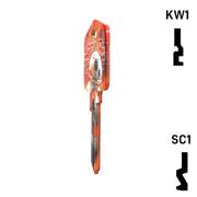 Happy Keys- BB8 Key (Choose Keyway) Residential-Commercial Key Howard Keys