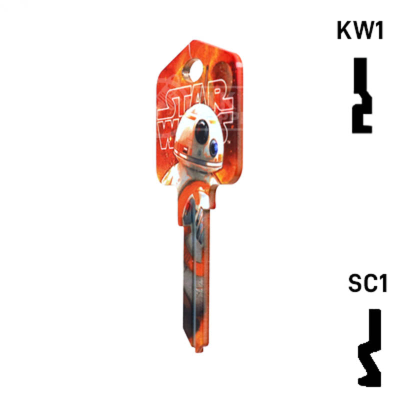 Happy Keys- BB8 Key (Choose Keyway) Residential-Commercial Key Howard Keys