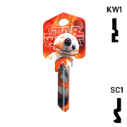 Happy Keys- BB8 Key (Choose Keyway) Residential-Commercial Key Howard Keys