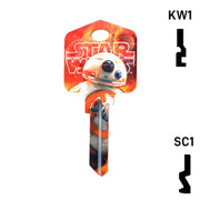 Happy Keys- BB8 Key (Choose Keyway) Residential-Commercial Key Howard Keys
