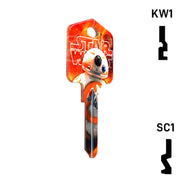 Happy Keys- BB8 Key (Choose Keyway) Residential-Commercial Key Howard Keys