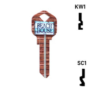 Happy Keys- Beach House Key (Choose Keyway) Residential-Commercial Key Howard Keys