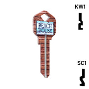 Happy Keys- Beach House Key (Choose Keyway) Residential-Commercial Key Howard Keys