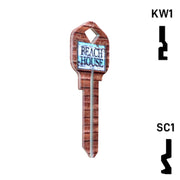 Happy Keys- Beach House Key (Choose Keyway) Residential-Commercial Key Howard Keys