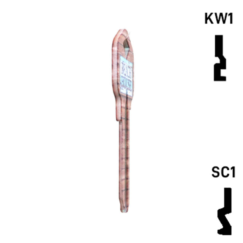 Happy Keys- Beach House Key (Choose Keyway) Residential-Commercial Key Howard Keys