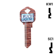 Happy Keys- Beach House Key (Choose Keyway) Residential-Commercial Key Howard Keys