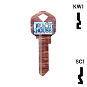 Happy Keys- Beach House Key (Choose Keyway) Residential-Commercial Key Howard Keys
