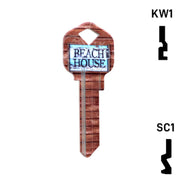 Happy Keys- Beach House Key (Choose Keyway) Residential-Commercial Key Howard Keys