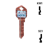 Happy Keys- Beach House Key (Choose Keyway) Residential-Commercial Key Howard Keys