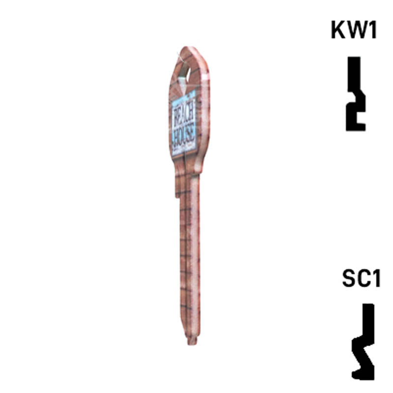 Happy Keys- Beach House Key (Choose Keyway) Residential-Commercial Key Howard Keys