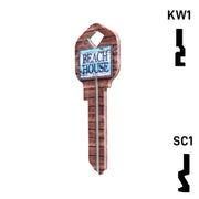Happy Keys- Beach House Key (Choose Keyway) Residential-Commercial Key Howard Keys