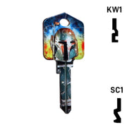 Happy Keys- Boba Fett Key (Choose Keyway) Residential-Commercial Key Howard Keys