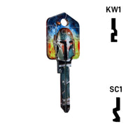 Happy Keys- Boba Fett Key (Choose Keyway) Residential-Commercial Key Howard Keys