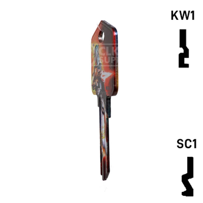 Happy Keys- Boba Fett Key (Choose Keyway) Residential-Commercial Key Howard Keys