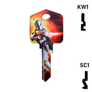 Happy Keys- Boba Fett Key (Choose Keyway) Residential-Commercial Key Howard Keys