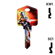 Happy Keys- Boba Fett Key (Choose Keyway) Residential-Commercial Key Howard Keys