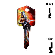 Happy Keys- Boba Fett Key (Choose Keyway) Residential-Commercial Key Howard Keys