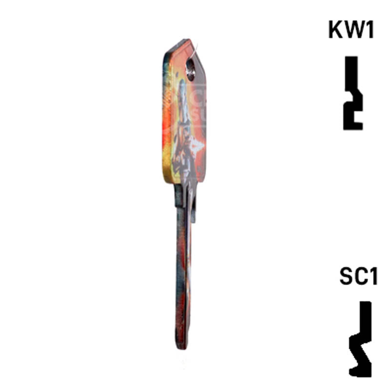 Happy Keys- Boba Fett Key (Choose Keyway) Residential-Commercial Key Howard Keys