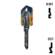 Happy Keys- Boba Fett Key (Choose Keyway) Residential-Commercial Key Howard Keys