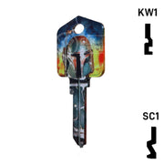 Happy Keys- Boba Fett Key (Choose Keyway) Residential-Commercial Key Howard Keys