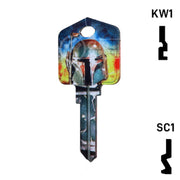 Happy Keys- Boba Fett Key (Choose Keyway) Residential-Commercial Key Howard Keys