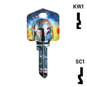 Happy Keys- Boba Fett Key (Choose Keyway) Residential-Commercial Key Howard Keys