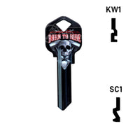 Happy Keys- Born to Ride Key (Choose Keyway) Residential-Commercial Key Howard Keys