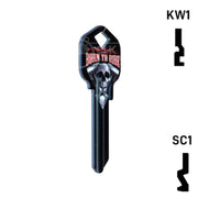 Happy Keys- Born to Ride Key (Choose Keyway) Residential-Commercial Key Howard Keys