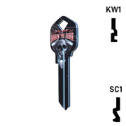 Happy Keys- Born to Ride Key (Choose Keyway) Residential-Commercial Key Howard Keys