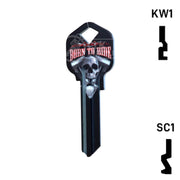 Happy Keys- Born to Ride Key (Choose Keyway) Residential-Commercial Key Howard Keys