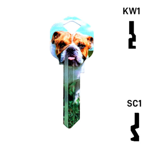 Happy Keys- Bulldog Key (Choose Keyway) Residential-Commercial Key Howard Keys