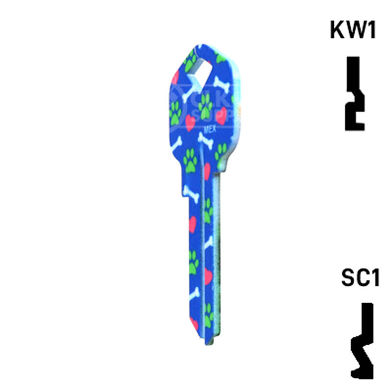 Happy Keys- Bulldog Key (Choose Keyway) Residential-Commercial Key Howard Keys