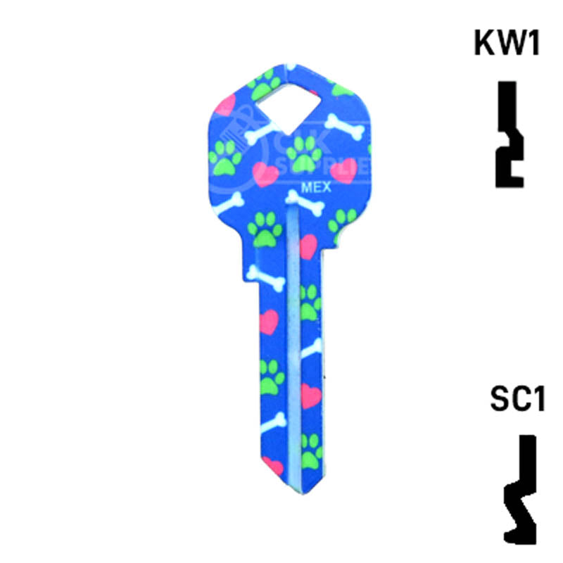 Happy Keys- Bulldog Key (Choose Keyway) Residential-Commercial Key Howard Keys