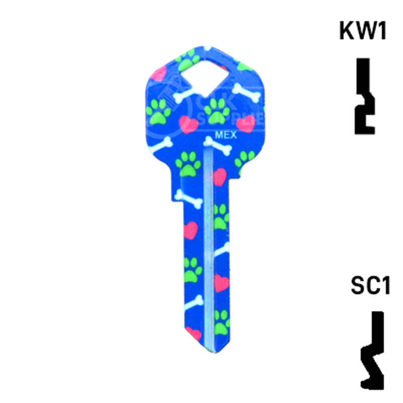 Happy Keys- Bulldog Key (Choose Keyway) Residential-Commercial Key Howard Keys