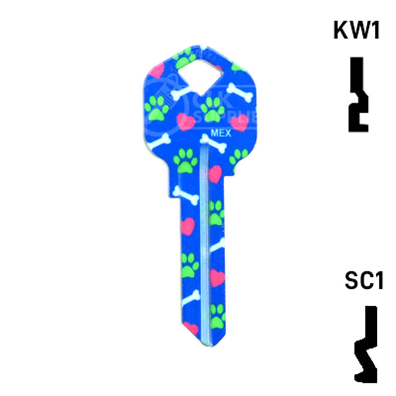 Happy Keys- Bulldog Key (Choose Keyway) Residential-Commercial Key Howard Keys