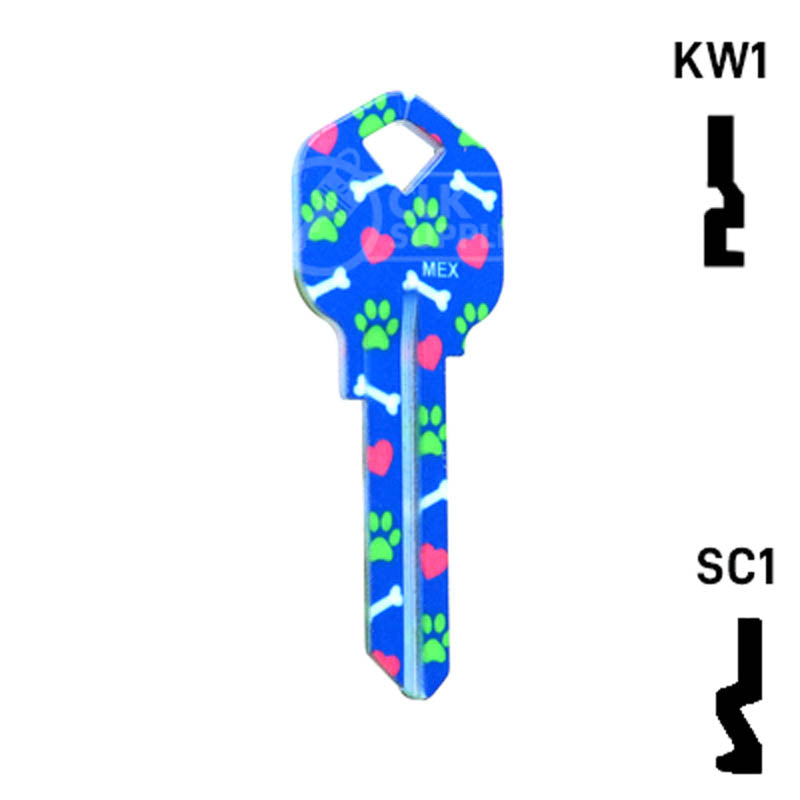 Happy Keys- Bulldog Key (Choose Keyway) Residential-Commercial Key Howard Keys