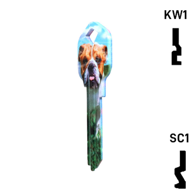 Happy Keys- Bulldog Key (Choose Keyway) Residential-Commercial Key Howard Keys