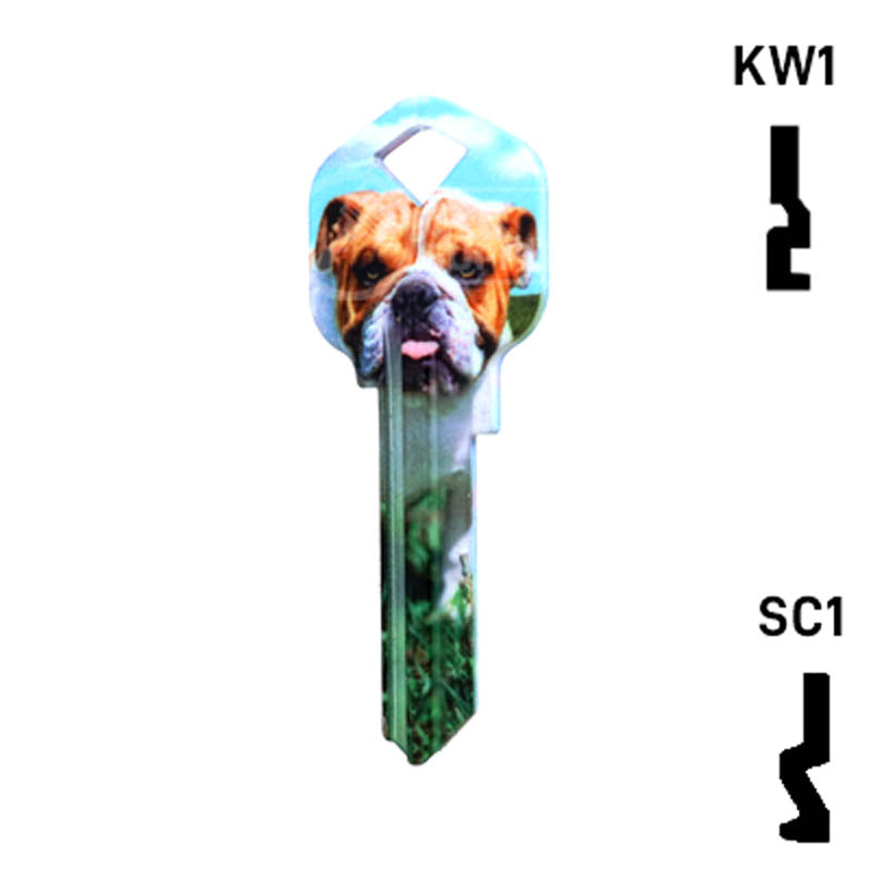 Happy Keys- Bulldog Key (Choose Keyway) Residential-Commercial Key Howard Keys