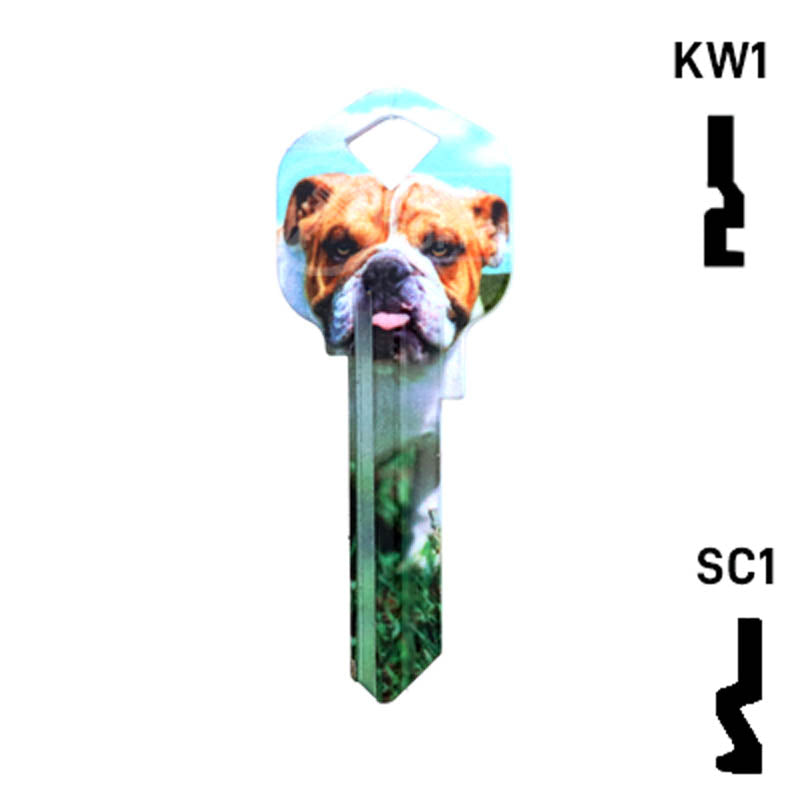 Happy Keys- Bulldog Key (Choose Keyway) Residential-Commercial Key Howard Keys