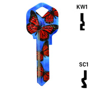 Happy Keys- Butterflies Key (Choose Keyway) Residential-Commercial Key Howard Keys