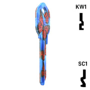 Happy Keys- Butterflies Key (Choose Keyway) Residential-Commercial Key Howard Keys