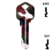 Happy Keys- Camouflage Key (Choose Keyway) Residential-Commercial Key Howard Keys