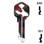 Happy Keys- Camouflage Key (Choose Keyway) Residential-Commercial Key Howard Keys